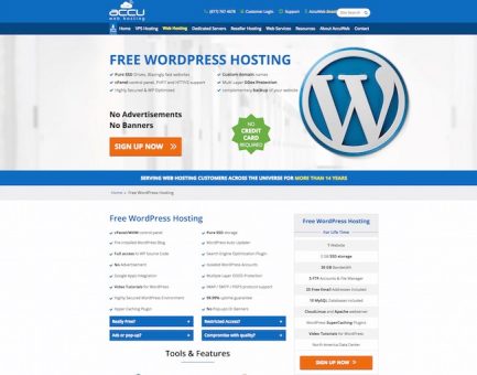 Free Hosting Provider for WordPress Sites