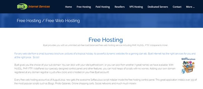 Free Hosting Provider for WordPress Sites